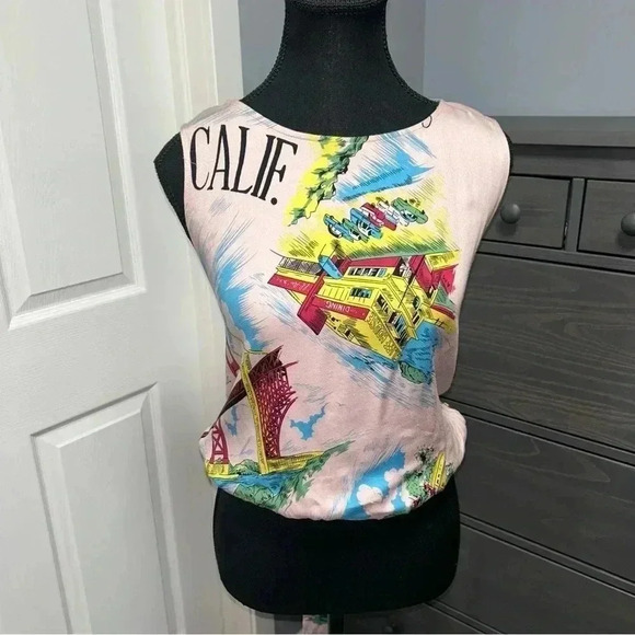 Anthropologie -  Tiny Postcard Wrap Top - Picture 3 of 9